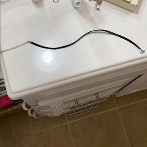 Black leather choker never worn